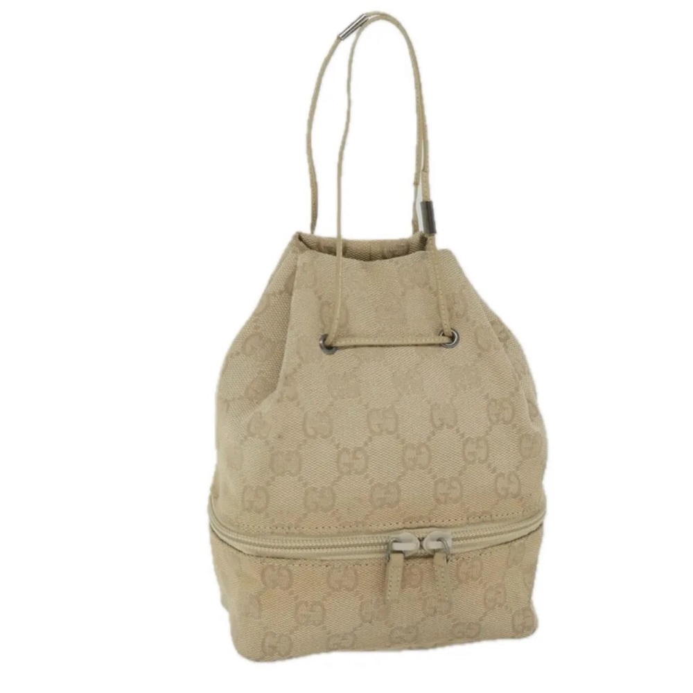 Gucci Canvas Bucket Bag